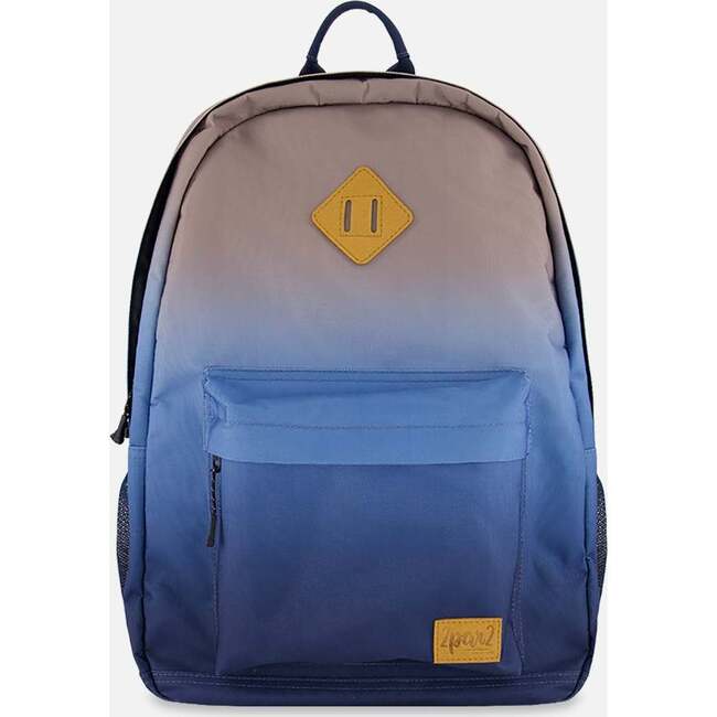 Kids Backpack Blue and Beige Gradient, Blue & Beige Gradient
