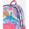 Kids Backpack, Rainbow Heart Print - Backpacks - 3