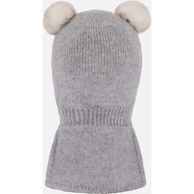 Knit Balaclava, Heather Gray - Winter Hats - 3