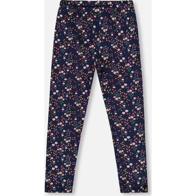 Jersey Leggings, Navy Floral