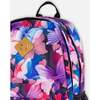 Kids Backpack, Black Butterfly Print - Backpacks - 3