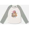 Jersey Raglan Sleeve Tee, Off-White - Shirts - 1 - thumbnail