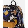 Kids Backpack, Black Dinosaur Print - Backpacks - 4
