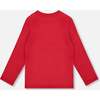 Jersey T-Shirt with Moose, Cherry Red - T-Shirts - 3