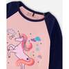 Jersey Raglan Sleeve Tee Pink, Dusty Pink - Shirts - 4