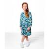 Jersey Dress, Green Cat Print - Dresses - 2