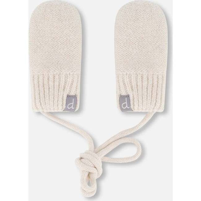 Infant Knit Mittens, Off-White