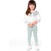 Jacquard Knit Cardigan with Floral Pattern, Off-White - Cardigans - 2