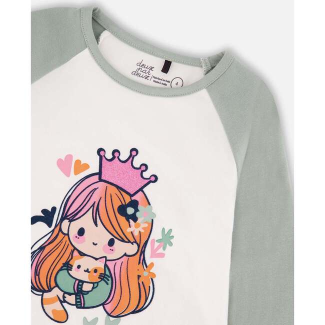 Jersey Raglan Sleeve Tee, Off-White - Shirts - 4