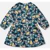 Jersey Dress, Green Cat Print - Dresses - 3