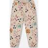 Glittering French Terry Sweatpant, Beige Cat Print - Sweatpants - 1 - thumbnail