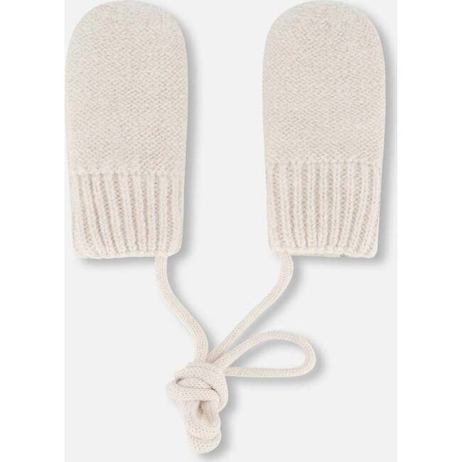 Infant Knit Mittens, Off-White
