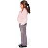 Jacquard Knit Flare Pants with Houndstooth Pattern, Black & Houndstooth - Pants - 2