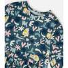 Jersey Dress, Green Cat Print - Dresses - 4
