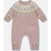 Jacquard Knitted Romper Keepsake Lilac, Neutral Purple - Rompers - 1 - thumbnail