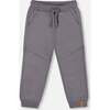 Fleece Sweatpants with Pockets, Dark Gray - Sweatpants - 1 - thumbnail