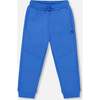 Fleece Sweatpants, Blue - Sweatpants - 1 - thumbnail