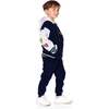 Fleece Sweatpants with Pockets, Navy Blue - Sweatpants - 2