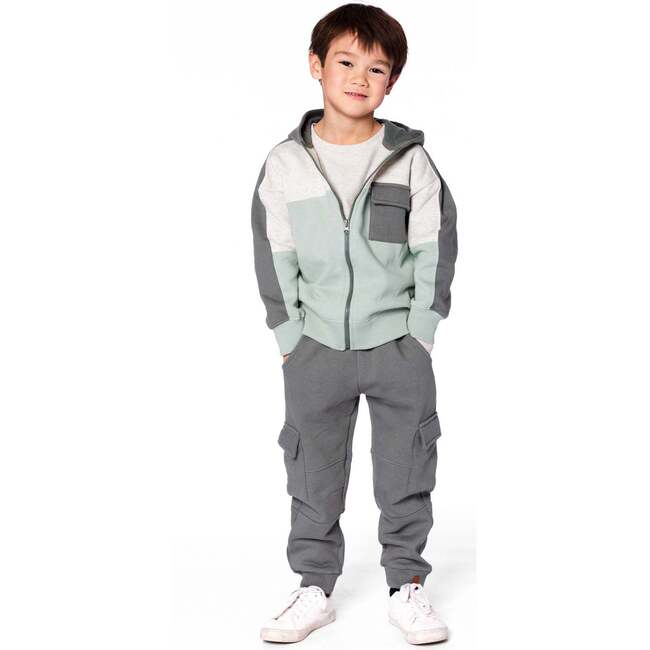Fleece Sweatpants with Pockets, Dark Gray - Sweatpants - 2