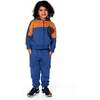 Fleece Sweatpants with Cargo Pockets, Blue - Sweatpants - 2