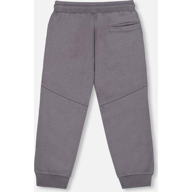 Fleece Sweatpants with Pockets, Dark Gray - Sweatpants - 3