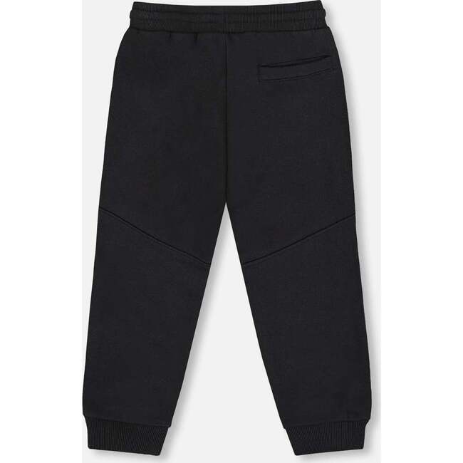 Fleece Sweatpants with Pockets, Black - Sweatpants - 4