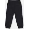 Fleece Sweatpants with Pockets, Black - Sweatpants - 4