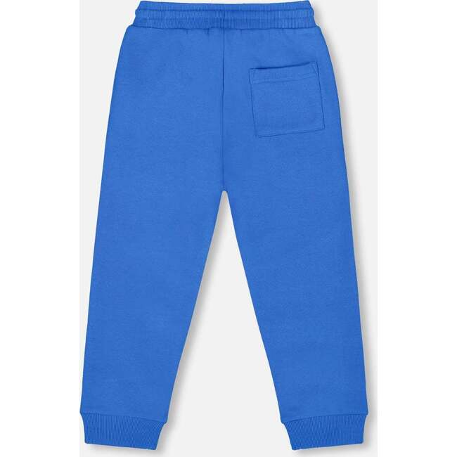 Fleece Sweatpants, Blue - Sweatpants - 3