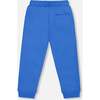 Fleece Sweatpants, Blue - Sweatpants - 3