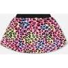 Faux Fur Skirt Multicolor Leopard, Black and Multicolor - Skirts - 3