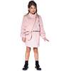Fake Fur Shoulder Bag, Dusty Pink - Bags - 2