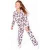 French Terry Wide Leg Sweatpants, Pink Leopard - Sweatpants - 2
