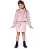 Fake Fur Short Jacket Pink, Dusty Pink - Jackets - 2