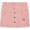 Corduroy Skirt with Cargo Pockets, Dusty Pink - Skirts - 1 - thumbnail