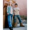 French Terry Jogger Pants, Light Blue Denim - Jeans - 2