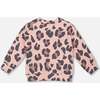 French Terry Sweatshirt, Pink Leopard - Sweatshirts - 3