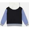 Full Zip Hooded Fleece Jacket, Black - Sweatshirts - 4