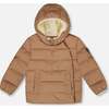 Compressible Winter Puffy Coat Designed for Car Seat, Chanterelle - Jackets - 1 - thumbnail