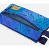 Double Pencil Case, Blue Gradient Dinosaur Print - School Supplies - 3