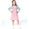 Corduroy Overall Dress, Dusty Pink - Dresses - 2