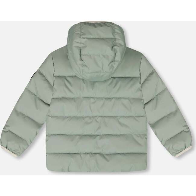 Compressible Winter Puffy Coat Designed for Car Seat, Sage Green - Jackets - 3