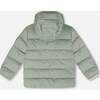Compressible Winter Puffy Coat Designed for Car Seat, Sage Green - Jackets - 3
