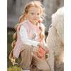Corduroy Puffy Sleeveless Vest, Dusty Pink - Vests - 2