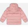 Compressible Winter Puffy Coat Designed for Car Seat, Dusty Pink - Jackets - 3