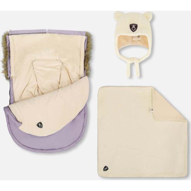 Bunting Bag Designed for Car Seat and Stroller, Purple Gray - Car Seat Accessories - 2