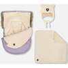 Bunting Bag Designed for Car Seat and Stroller, Purple Gray - Car Seat Accessories - 2