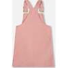 Corduroy Overall Dress, Dusty Pink - Dresses - 3