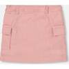 Corduroy Skirt with Cargo Pockets, Dusty Pink - Skirts - 4