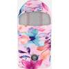 Brushed Jersey Balaclava, Pink Watercolor Flower Print - Winter Hats - 1 - thumbnail