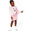 Corduroy Puffy Sleeveless Vest, Dusty Pink - Vests - 3